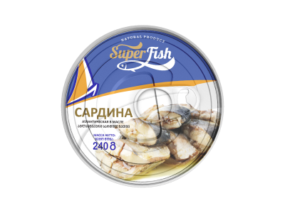 ატლანტიკური სარდინი ზეთში